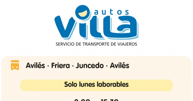 Tabla de horarios y frecuencias de paso Línea Friera: Avilés - Friera - Juncedo
